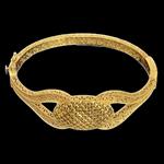 دستبند النگویی طلا 18 عیار زنانه گالری یارطلا مدل فیوژن کد DA30-2-3