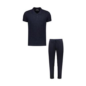 ست پولوشرت آستین کوتاه و شلوار مردانه مولی جون مدل mj5-191-59 Mooli Joon Short Sleeve Polos And Pants Set For Men 