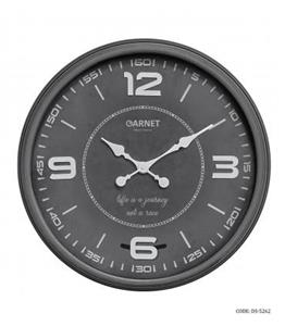 ساعت دیواری پاندولی گرد طوسی بزرگ گارنت مدل 5262