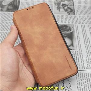 کیف گوشی موبایل Redmi Note 9 شیائومی کلاسوری اورجینال دادوو Dadoo مدل SPORT 2023 قهوه ای روشن کد 350