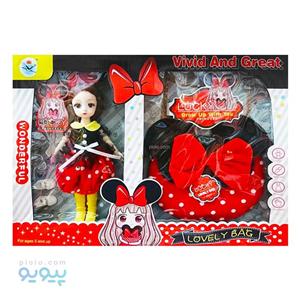 ست عروسک و کیف دخترانه LUCKY مدل TZ-16 عمده و کارتنی