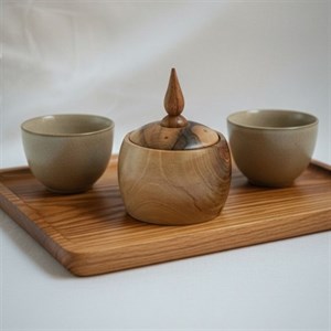 قندان چوبی مدل خراطی