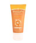 کرم ضد آفتاب برنزه کننده SPF40 سان سیف Sun Safe وزن 50 گرم