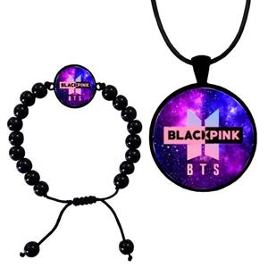 نیم ست مدل گروه بی تی اس بلک پینک کد 200