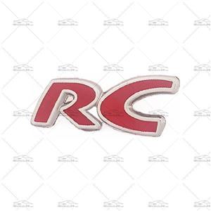 آرم استیل عقب خودرو طرح RC قرمز کد 2969