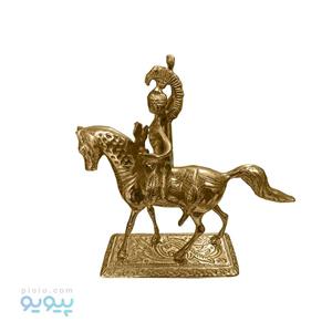مجسمه دکوری برنجی طرح شوالیه سوار بر اسب