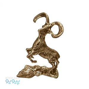 مجسمه دکوری برنجی طرح بزکوهی