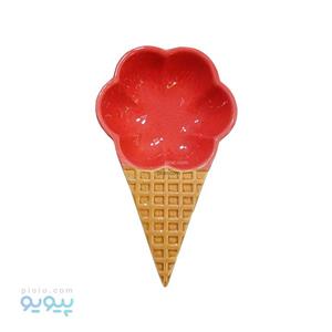 ست بستنی خوری سرامیکی طرح بستنی قیفی