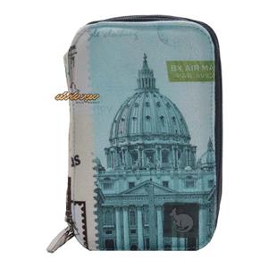 کیف مداد رنگی 72 رنگ 4 زیپ بند دار طرح کلیسا کانگورو