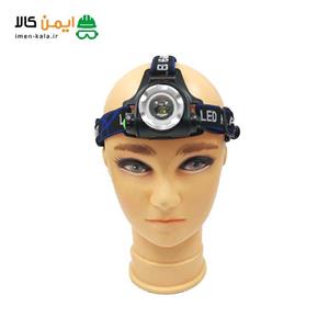 چراغ قوه پیشانی T6 دو باتری تک لامپ