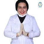 روپوش پزشکی زنانه ترمه مدل پروانه 