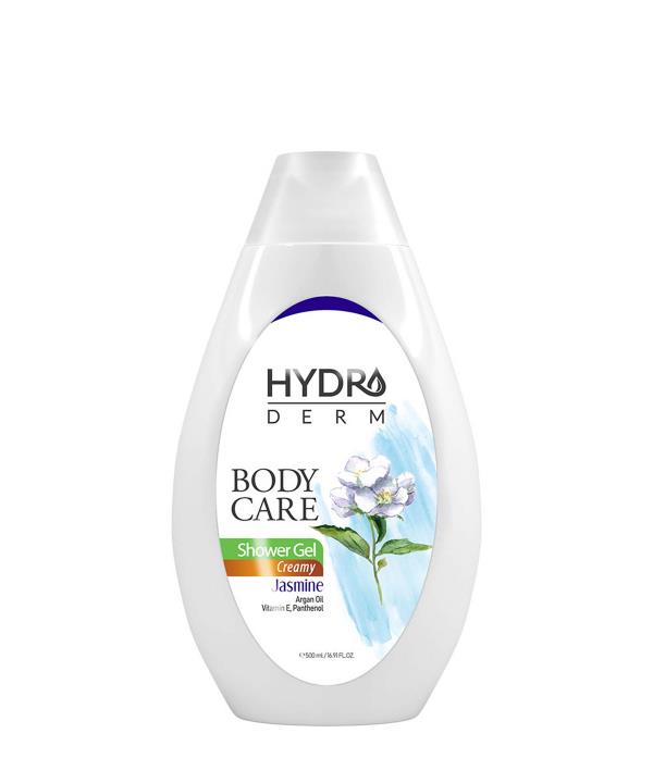 شامپو بدن کرمی هیدرودرم Hydroderm  مدل Jasmine حجم 500 میلی‌لیتر