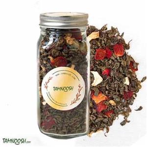 چای سبز و توت فرنگی tamnoosh 150 گرمی 