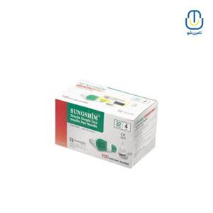 سر سوزن قلم انسولین سانگ شیم کره ای سلوشن ۴ میلیمتر گیج ۳۲