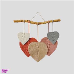 دیوارکوب بافتنی مدل برگ مکرومه