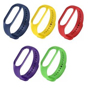 بند مدل RAINBOW کد 02 مناسب برای مچ بند هوشمند شیائومی Mi Band 7 مجموعه 5 عددی 