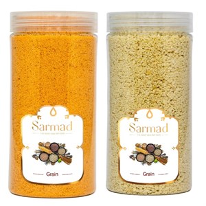 پودر سوخاری سفید و نارنجی سرمد - 500 گرم بسته 2 عددی