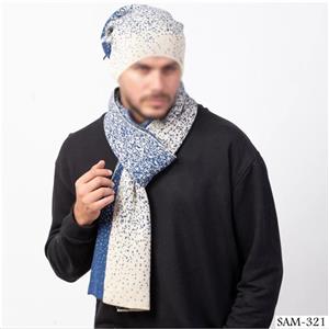 ست کلاه و شال گردن بافتنی سام مدل 321