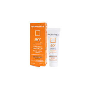 کرم ضد آفتاب بژ طلایی درماتیپیک با SPF 50 مناسب پوست چرب Dermatypique Tinted Sun Screen Cream For Oily Skin 