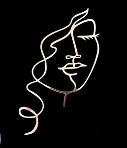 تاپر چهره زن مو فرفره ای کد 51