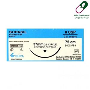 نخ جراحی سوپا سیلک 0.0 کات سوزن 37
