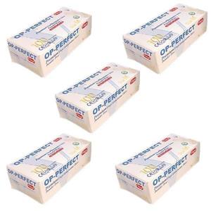 دستکش وینیل اوپی پرفکت مدل 05 سایز مدیوم بسته های پنج عددی