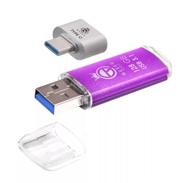 قیمت و خرید فلش مموری کوئین تک مدل QUICK USB3.1 ظرفیت 128 گیگابایت به ...
