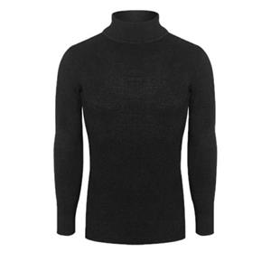 پلیور یقه اسکی مردانه مدل اندامی رنگ مشکی