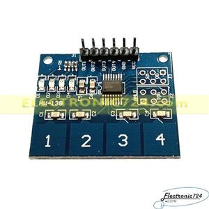 کلید و شاسی الکتریکی صفحه کلید خازنی TTP224N 4 KEY