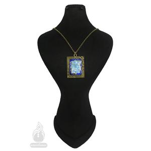 گردنبند  زنانه میناکاری 40 در 32 میلی متر کد 6110