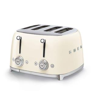 توستر چهار اسلایس 4 لاین رنگ کرم SMEG Toaster 4x4