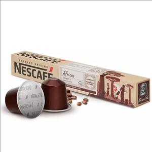 کپسول نسپرسو برند نسکافه مدل Africas ristretto بسته 10 عددی