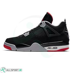 کفش بسکتبال نایک طرح اصلی Nike Air Jordan 4 Black Red 