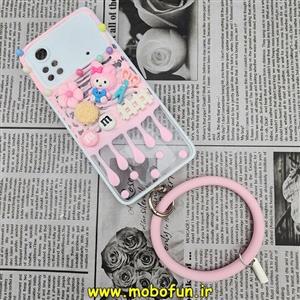 قاب گوشی Poco X4 Pro 5G شیائومی طرح النگویی سه بعدی برجسته عروسکی محافظ لنز دار کد 158
