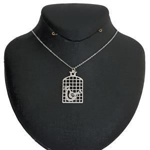 گردنبند نقره مرغ آمین مدل Givi357