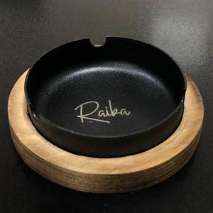 زیرسیگاری رایکا مدل فلزی چوبی کد 506