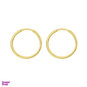گوشواره طلا 18 عیار زنانه مدل حلقه ای -