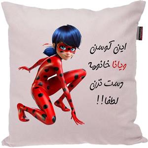 کوسن کودک مدبرتر مدل دخترکفشدوزکی طرح اسم ویانا