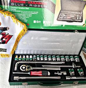 جعبه آچار بکس مدل CHROME_VANADIUM مجموعه 24 عددی