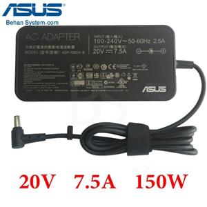 شارژر لپ تاپ ASUS 150W 20V 7.5A فیش 4.5x3.0 سوزندار