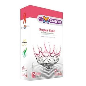 کاندوم ایکس دریم مدل بسیار ایمن XDREAM super safe بسته 12 عددی Dream Super Safe Condom 12pcs 