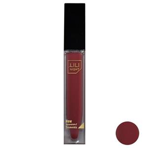 رژ لب مایع لی لی نایت مدل R10900114 شمارهL90 Lili Night R10900114 No.L90 Lip Gloss