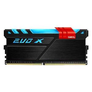 رم دسکتاپ DDR4 تک کاناله 2400 مگاهرتز CL17 گیل مدل Evo X ظرفیت 8 گیگابایت Geil Evo X DDR4 2400MHz CL17 Single Channel Desktop RAM 8GB