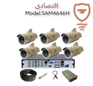پک دوربین مداربسته اقتصادی 6 عددی مدل SAM4646H