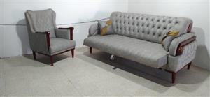 مبل 8 نفره مدل لئون اسفنج فشرده 30 کیلویی