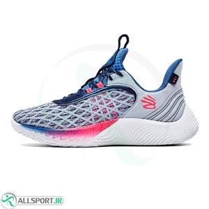 کفش بسکتبال مردانه آندر آرمور طرح اصلی Under Armour Curry 9  White Blue