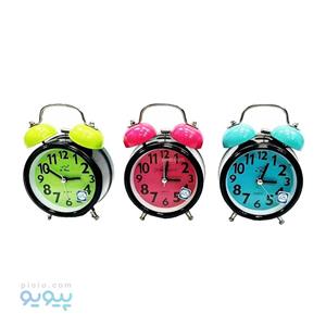 ساعت رومیزی زنگ دار دور مشکی