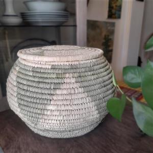 سطل برنج حصیری مدل خمره ای کد 20