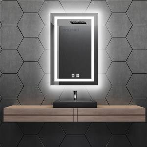 آینه سرویس بهداشتی  دلفین مدل ضدبخار Tch-HT-6070-T