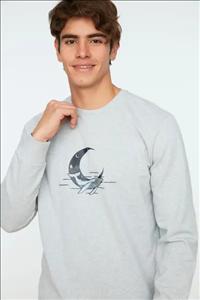 دورس یقه گرد چاپ دار مردانه برند TRENDYOL MAN کد 104793